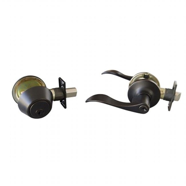 Heat Wave Stratford 6 Way Latch Entry Door Knob; and Deadbolt Combo Oil Rubbed Bronze HE63505 - main